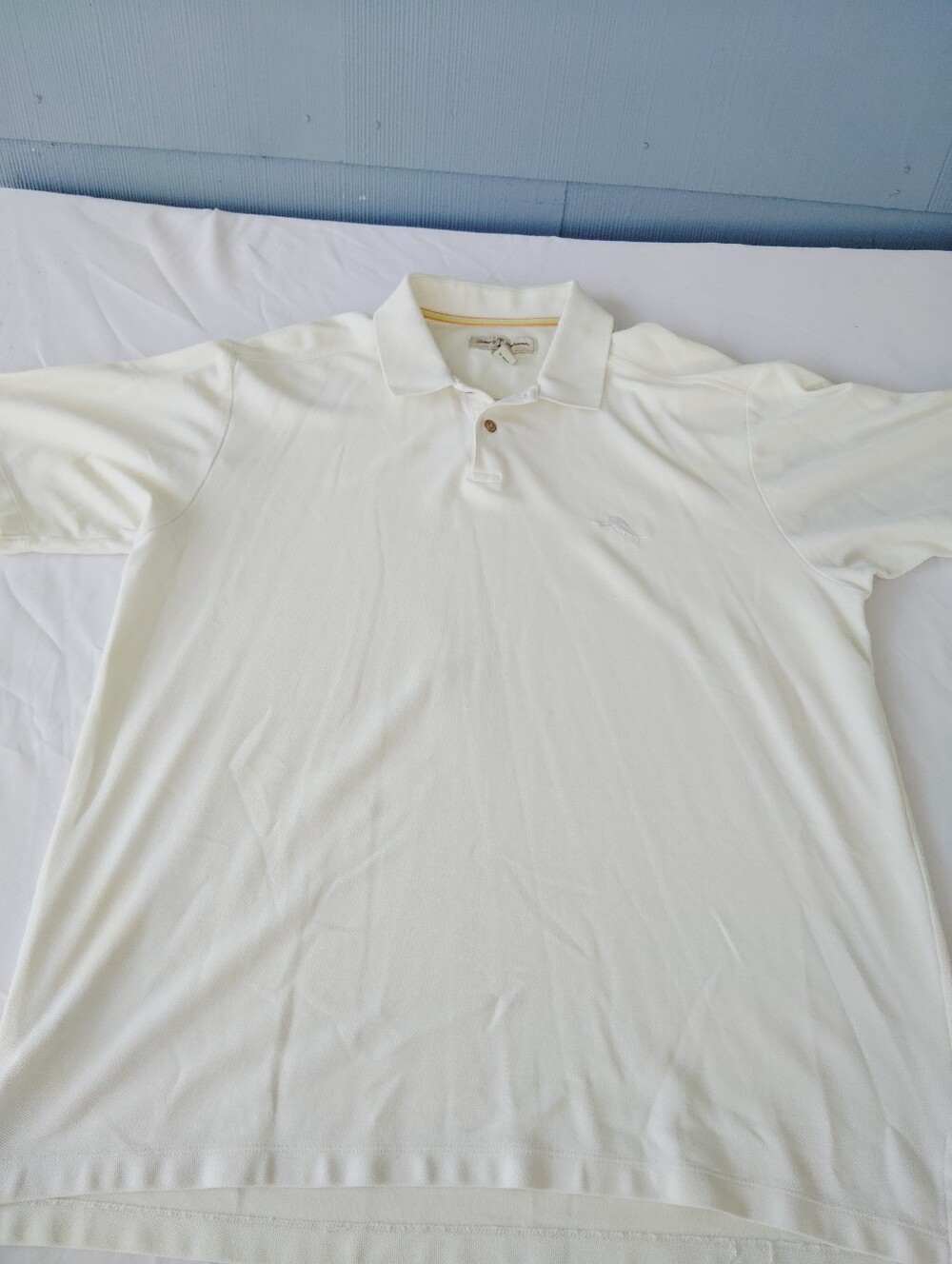 Tommy Bahama Cream Polo Shirt - Short Sleeve Xl